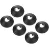 PATIKIL 6pz Coperture Copri Tubi per Tubo Acqua 16mm Rosetta Termosifoni, Copricalorifero Termosifone Plastica Accessori Termosifoni per Tubi Riscaldamento Scudo Collare Parete, Nero