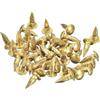QUARKZMAN 80pz Chiodi Piccoli Piccoli 2.8mmx10mm(Dxl) Ottone Chiodi Hardware Chiodi Piccoli Chiodi Quadri per Scatole Decorative Fai da Te Legno Accessori Casa, Tonalità Ottone
