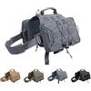 EXCELLENT ELITE SPANKER Dog Pack Hound Dog Borsa da Sella per Zaino da Viaggio Campeggio Escursionismo Cane di Taglia Media e Grande con 2 capienti Tasche Laterali(GRY-L)