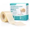 ZenithyrEn Hydrocolloid Roll 5 cm x 300 cm ,Cerotti Idrocolloidali Idrocolloide Rotolo Autoadesivi e Traspirante Nastro Idrocolloidale Rotolo Impermeabili