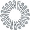 NiceYnn 20 fermagli per capelli da 4,8 cm, clip per capelli, clip in metallo, clip per capelli da ragazza, clip in metallo bb, da donna a scatto per capelli, per bambini, colore: grigio