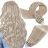 Easyouth Micro Loop Extension Capelli Veri Biondo Extension Microring Capelli Umani Biondo Cenere a Biondo Candido Highlight Pre Bonded Capelli Extension Rmey 55 cm 50g #18/613
