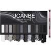 UCANBE Palette di ombretti nero 12 colori con pennello - Eyeshadow Palette Opaco e Brillante - Palette Make Up Alta resa cromatica, Impermeabile, Durevole (07)