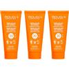 Rougj Crema Solare 30 SPF Viso Corpo 100ml X3 - Adulti, Resistente all'Acqua, Pelli Sensibili, Calendula, Karité, Senza Parabeni - Made in Italy