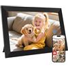 GGUA Cornice Digitale WiFi da 10,1 Pollici, Memoria 64GB, Schermo Touchscreen LCD IPS da 1280x800, Funzioni di Rotazione e Audio Automatiche, È possibile Condividere Foto e Video a Distanza