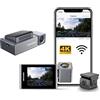 Hikvision C8Pro 4K Dash Camera con Full HD 1080p Fotocamera Posteriore - Registrazione Ultra HD, Visione Notturna, Connettività Wi-Fi, G-Sensor, ADAS, Controllo Vocale, Display IPS da 2,4 pollici