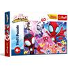 Trefl - Spidey e i suoi fantastici amici, Avventura eroica - Puzzle da 160 pezzi - Puzzle colorato con personaggi delle fiabe, divertimento per bambini dai 4 anni in su