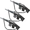 GYIOFAI 3 Pezzi Pistola Gonfiabile Tommy 80 cm, Pistole Gonfiabile Pistola Giocattolo, Set di Accessori da Gangster Della Mafia anni '20, Accessorio per Halloween, Ballo di fine anno, Cosplay (Nero)