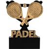 SilverTrophy: Trofeo Padel, premio tennis, vincitore, secondo classificato, torneo, club league, giorno dell'ufficio, regalo divertente, racchetta e palla, premio partita di squadra, scuola, evento