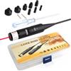 PORFOYO Bore Sighter, kit di visiera per trapano, calibro da .177 a .50 con scatola per il trasporto, leggero, boresight, nero, opaco, lega di alluminio di alta qualità, collimatore boresight punto rosso per