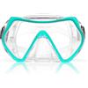 AOOSA Unisex Adult Anti-Fog Diving Mask, Diving Mask with Large Lenses, per Snorkeling, Diving, Apnea, Nuoto, Unisex, Verde Trasparente