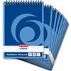 Herlitz 110510 Blocco a spirale A5, 50 fogli, 10 pezzi A righe A7