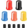 QUARKZMAN 5pz Manopole per Potenziometro, Sostituzione Manopola in Gomma per Albero a D, Tappo Asta Spinta per Controller DJ Mixer Console Encoder Alt