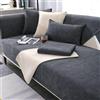 Gluhbirnen Coperta per divano, copridivano, copridivano, coperta per divano, coperta per divano, per cane, gatto, divano, a forma di L, antiscivolo, colore grigio scuro, 70 x 240 cm