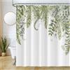 Uiiooazy Tenda da Doccia Antimuffa 180x220cm Verde Salvia Eucalipto