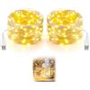JiaHeHe Catena luminosa a LED per interni, USB 5 m, 50 LED, luce bianca calda, flessibile, filo di rame, per interni con spina, pieghevole, per camera da letto, finestra, decorazione di Natale, matrimonio