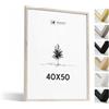 Heimlich® - Cornice per foto - 40x50 cm, Legno di quercia - Piccola cornice per collage fai da te con copertura in foglio di plastica - Solo espositore da parete