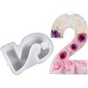 Attuslla 1 PCS Stampo in Silicone Per Candele, Questi Stampi in Silicone Riutilizzabili, Adatti per Feste di Compleanno, Accessori per Torte e Decorazioni per Feste di (Style 2)