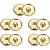 QUARKZMAN 5 Set Bottoni Automatici da Cucire 23mm Bottoni Automatici a Pressione Metallo per Chiusura Borse, Vestiti, Cucito Artigianale, Oro
