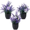 WILLBOND 12 fasci di piante artificiali di lavanda resistenti ai raggi UV, per esterni, fiori finti per composizioni floreali, centrotavola, decorazione per la casa e il giardino (giallo