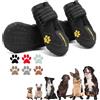 EXPAWLORER Scarpe antiscivolo per cani, impermeabili e antimacchia, con cinghie riflettenti per attività all'aperto, protezioni per zampe ferite, clima caldo o giornate di neve