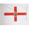 AZ FLAG Bandiera Bologna Con Stemma 45x30 cm - Bandierina Bologna In Emilia-Romagna 30x45 cm Cordicelle
