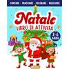Majosta Natale - Libro di Attività con il Metodo Montessori per Bambini dai 3 ai 6 Anni: Rompicapi, Quiz ed Enigmi, Impara a Tracciare, Conteggi e Giochi di ... Materna, Divertenti Esercizi tra Elfi e Renne