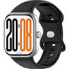 GIOPUEY Cinturini Compatibile con Honor Choice INFOWEAR Watch 2 PRO, Morbido Silicone Cinturino [Resistente all'Usura] [Traspirante] - Black
