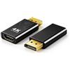 eppfun Adattatore Display Port HDMI 4K, DP to HDMI (Maschio to Femmina) Convertitore, Convertitore con audio per TV/PC/Monitor/Proiettori/Portatili e Altri, 2-Pezzi