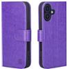 32ndShop 32nd Custodia a Portafoglio in Pelle PU per iPhone 17 (6.3), Case con Slot per Sched di Blocco RFID, Chiusura Magnetica e Supporto integrato - Viola