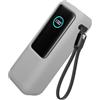 kwmobile Custodia Compatibile con Anker Power Bank 25000mAh (A1695H11) - Cover Caricatore Portatile - Protezione Batteria Esterna in Silicone Aniturto - grigio