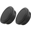 BEIZMEI 2 pezzi Lens Posteriore Cap+2 pezzi Tappo Corpo per Canon EF/EF-S T7/T6/T5/T7i/T6i (750D)/T5i(700D)/T4i/T3i/SL3i/SL2 (200D)/SL1/760D,60D,70D,77D,80D,90D,40D,50D(2 Set)