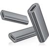 BASESAILOR Accoppiatore USB C 3-Pezzi,Adattatore USB C da Femmina a Femmina,USBC 3.1,Accoppiatore PD da 100 W per cavo Type C,Connettore di Estensione per Thunderbolt 4 3 per MacBook,iPhone 16 15