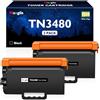 Meagiis TN3480 Toner Compatibili con Brother TN-3480 TN-3430 Toner (2 Nere) | Compatibili con Brother HL-L5000D HL-L5100DN MFC-L5750DW MFC-L5700DN HL-L5100DNT HL-L5200DW HL-L5050DN HL-L6300DW DCP-L5500DN