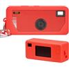 PAIYULE Custodia in silicone per fotocamera digitale Kodak CHARMERA Portachiavi (versione Blind Box/Single Box), ritagli precisi e protezione antigraffio - Fotocamera non inclusa (rosso)
