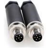 EONVIC M8 6 Pin Maschio A Spina di Codice Industriale Circolare Connettore Sensore Aviazione 8mm Impermeabile IP67 Connettore