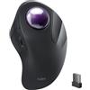 Nulea Mouse trackball wireless, design ergonomico ricaricabile, controllo del dito indice con 5 DPI regolabili, connessione a 3 dispositivi, compatibile per PC, laptop, iPad, Mac, Windows, Android