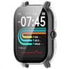 GIOPUEY Cover per P66D/P66/P66ED 1.85 Smartwatch, Pellicola Protettiva Vetro + Cornice in Plastica Rigida, P66D/P66/P66ED 1.85 Smartwatch Custodia - Clear