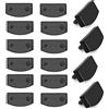Yrlehoo Supporti per rete a doghe, supporti laterali, in plastica, per letti, accessori di collegamento, letto, tappi di ricambio, Ricambio per Letto Piattaforma di Sostituzione,colore nero (16pcs)