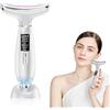 XINYUDAILY Massaggiatore Viso e Collo Antirughe Lifting Elettrico - Dispositivo di Bellezza con 6-in-1: EMS, Radiofrequenza Viso, 45°C Caldo & 5°C Freddo, Luce LED, Gua Sha, per Rassodamento Viso, Collo