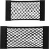 JCKD 2pcs Borsa della rete del bagagliaio dell'automobile, rete durevole del bagaglio, rete elastica del bagaglio RV di stoccaggio, rete di stoccaggio dell'automobile, adatto per auto/SUV (nero)
