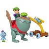 Fisher-Price - Playset a Tema Medievale con Gus Mini-Maxi Cavaliere Snodato, Drago, Catapulta e 2 Personaggi in Miniatura da Caricare e Lanciare, Giocattolo per Bambini 3+ Anni, HGP55
