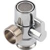 HERCHR M24 Deviatore Rubinetto Bagno Lavandino Rubinetto Divisore Valvola deviatrice all'adattatore per tubo