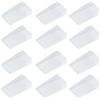 HoAhaMay 12 pezzi Spessori per cunei per mobili, cunei regolabili per mobili,cunei in plastica antiscivolo per fermi porta, porte finestre,livellamento e fissag，gio di mobili traballanti (trasparente）