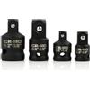 Wvxilyr 4 pezzi Adattatore Presa Adattatore a Cricchetto, Adattatore a Presa Convertitori da 1/4 a 3/8, 3/8 a 1/4, 3/8 a 1/2, 1/2 a 3/8, per Prese a cricchetto (nero)