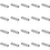 QUARKZMAN 20pz Spacer in Alluminio 5mm Foro x 10mm Od x 35mm Lunghezza Boccola di Supporto per Vite Distanziatore in Metallo Rotondo con Finitura Semplice per Viti M5, Bulloni e Aste