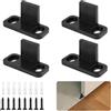 Wvxilyr 4 Pezzi Guide Porta Scorrevole Inferiore, Guida Porta Scorrevole Pavimento, Guida di Scorrimento, Guida per Porta Scorrevole,Guida a Pavimento per Porte Scorrevoli,Installazione Facile Senza Forature