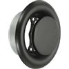 PATIKIL Diffusore a Soffitto Rotondo da 4 Pollici, Copertura di Scarico Regolabile in Metallo per Ventilazione Dell'Aria per Cucina Bagno Garage, Nero