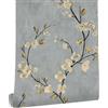 LZH-LP Carta da Parati Adesiva, Fiori Piante Uccelli Farfalle, 44,5x500cm, Pellicola Vinilica Decorativa, Rivestimento Mobili, Cucina Soggiorno Camera da Letto, Rotolo Impermeabile
