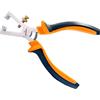 GOLDTOOLS Pinza per spelafili elettrica isolata 170 mm, vite di regolazione, impugnatura ergonomica bi-materiale (pinza spellafili 0-5mm)